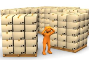 Расчёт объёма товарных остатков на складе